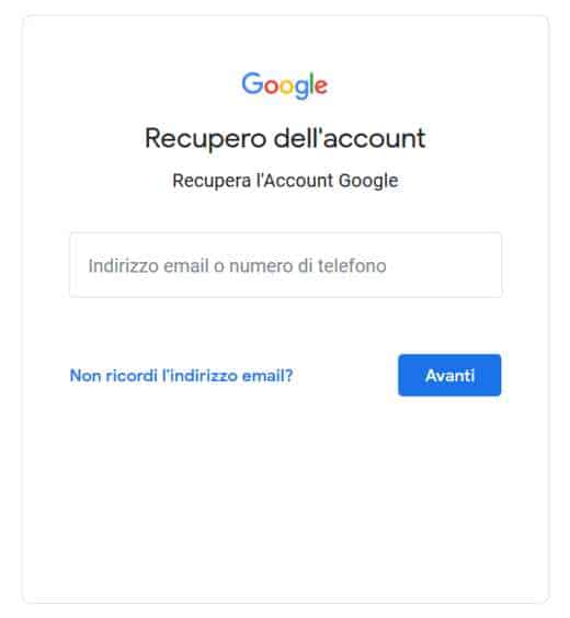 How to recover Google account password