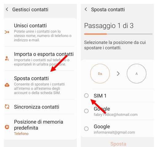 Cómo mover contactos de la SIM al teléfono Samsung