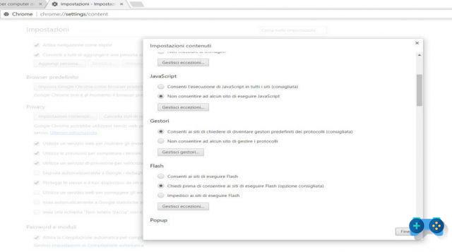 Cómo deshabilitar Javascript en Google Chrome