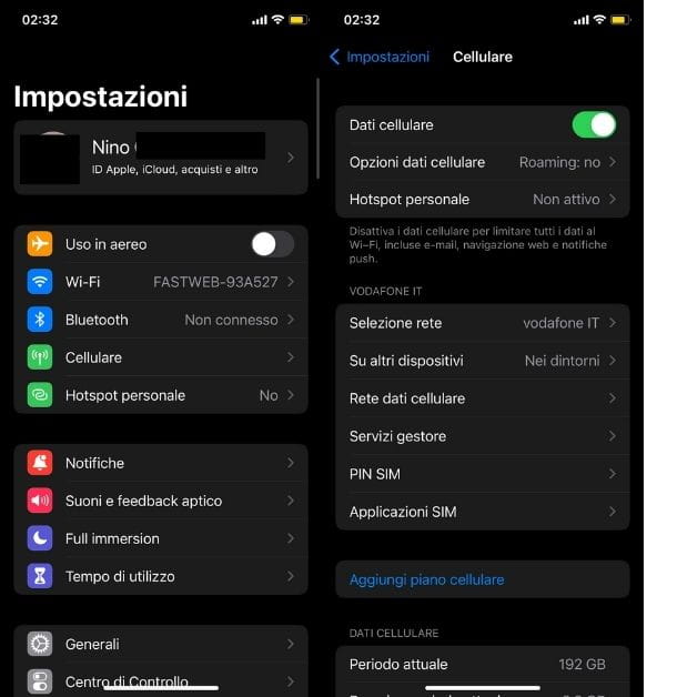 Cómo activar datos móviles en iPhone