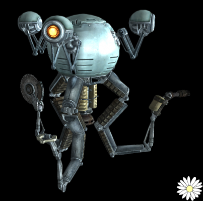 The character Mr. Handy in the game Fallout Shelter