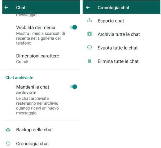 Cómo ver los chats almacenados en WhatsApp