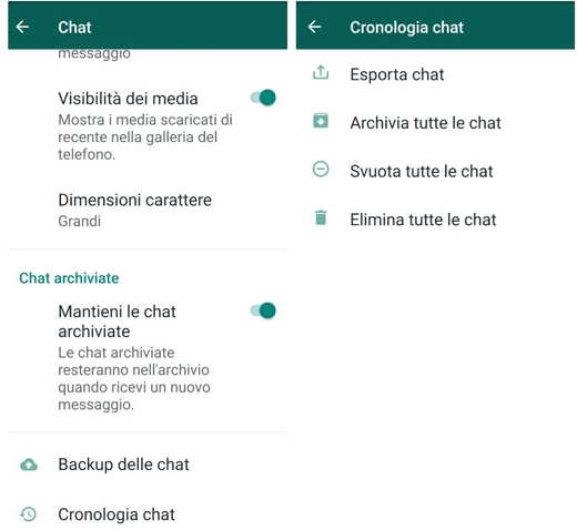 How to see chats stored on WhatsApp