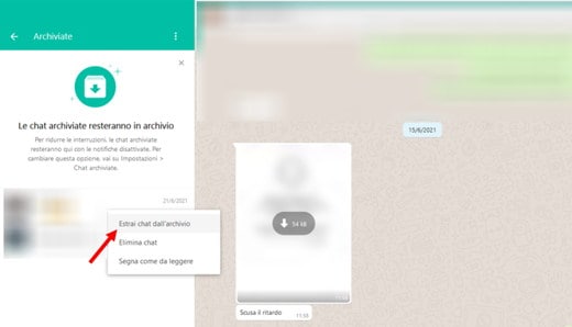 How to see chats stored on WhatsApp