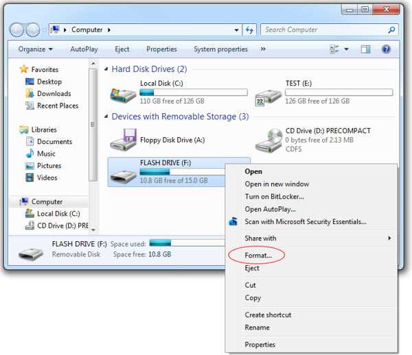 How to format an external hard drive