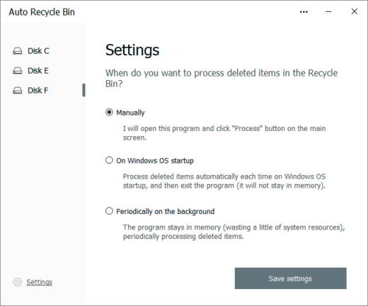 How to empty the Recycle Bin automatically