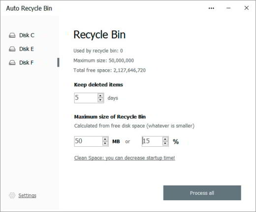 How to empty the Recycle Bin automatically