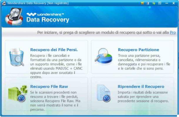 Como recuperar arquivos perdidos com Wondershare Data Recovery