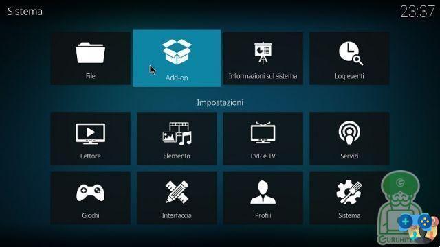 Complemento Element Kodi: guia all'installation