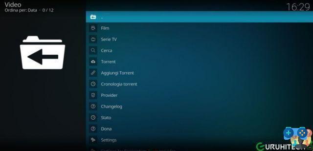 Complemento Element Kodi: guia all'installation