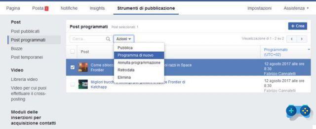 Comment programmer des publications sur Facebook