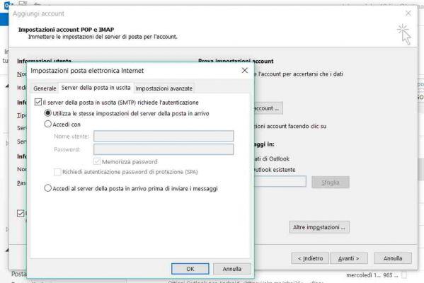 Comment configurer la messagerie Aruba dans Outlook