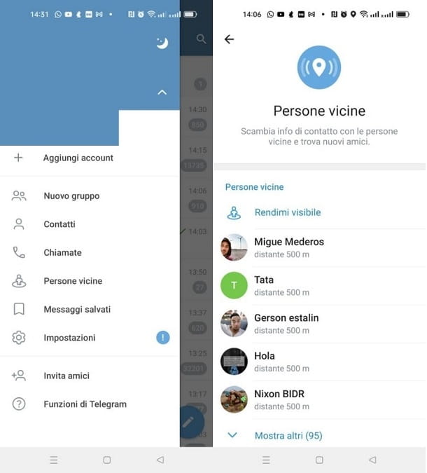 Comment rechercher des personnes sur Telegram