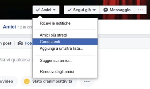 How to create Facebook acquaintances list