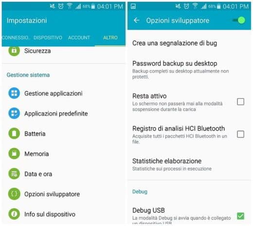 Como habilitar / desabilitar as opções do desenvolvedor no Android