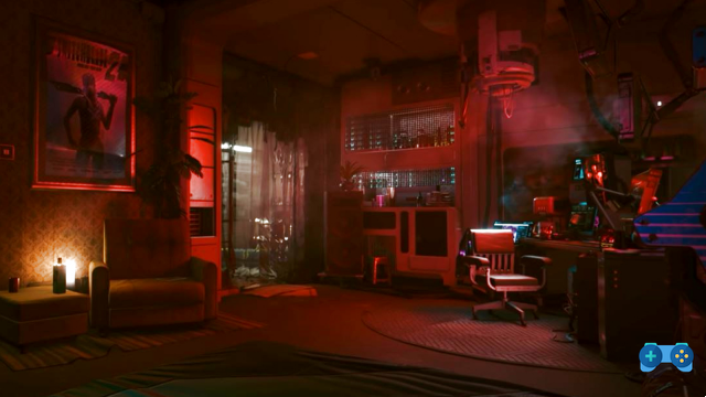 Os apartamentos do jogo Cyberpunk 2077