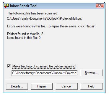 How to recover a corrupt PST file
