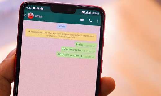 Send blank space on WhatsApp
