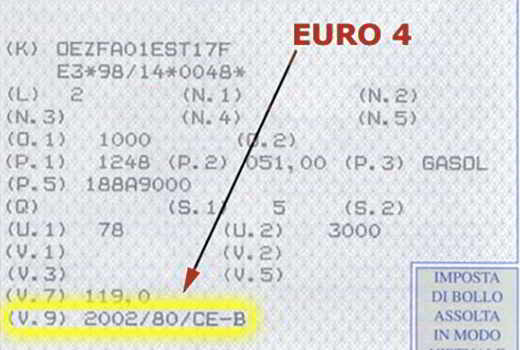 How can I see what euro my car is