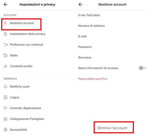 Comment supprimer un compte TikTok