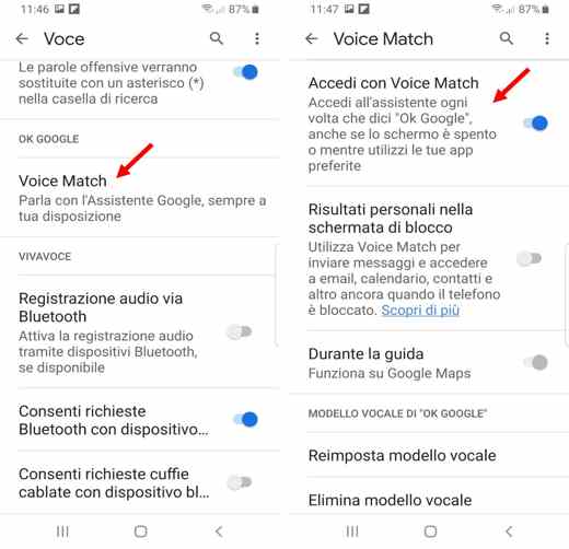 Cómo activar Ok Google