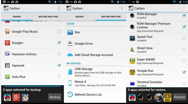 How to make an Android backup