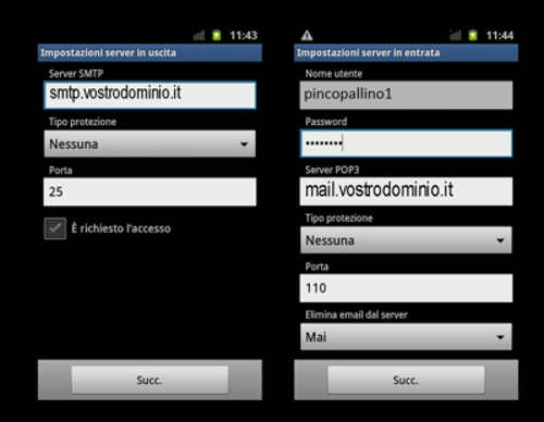 Comment configurer les e-mails de domaine Aruba sur Android et iOS