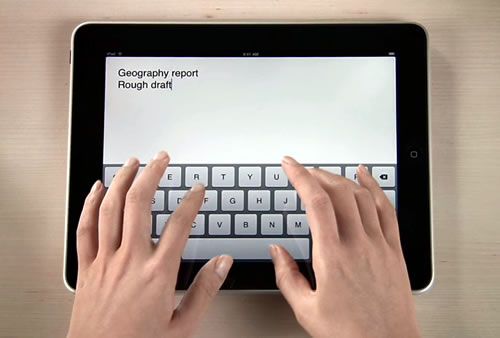 Soluciones para escribir más rápido en iPad