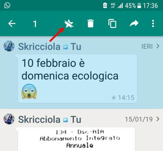 Cómo guardar mensajes importantes de WhatsApp