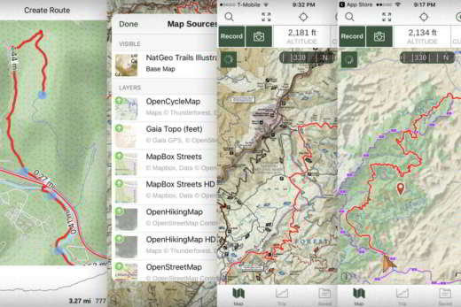 Les meilleures applications pour le trekking et les excursions