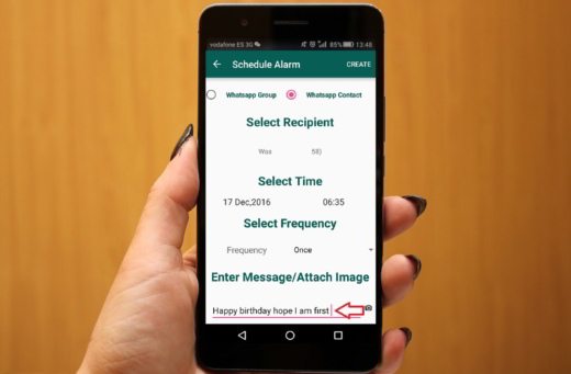 How to schedule WhatsApp messages