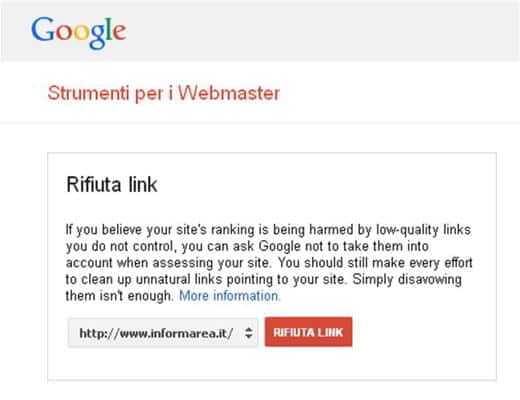 How to block unwanted backlinks with Google