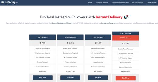 Sites pour avoir des likes Instagram gratuits