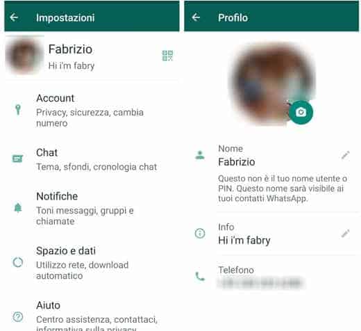 How to change profile on WhatsApp