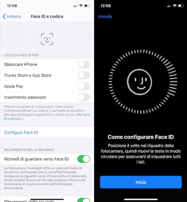 Cómo configurar la identificación de la cara