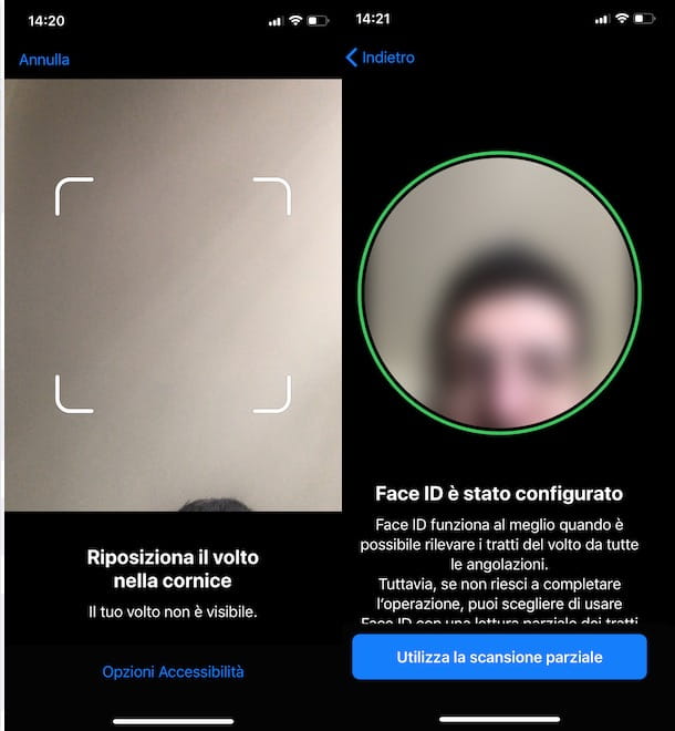 Cómo configurar la identificación de la cara
