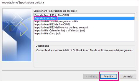 Comment exporter des contacts Outlook