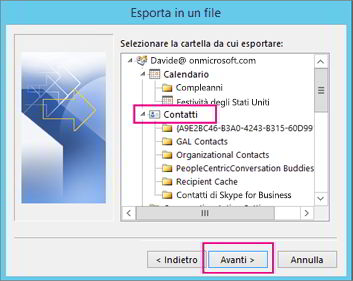 Cómo exportar contactos de Outlook