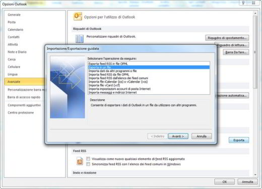 Comment exporter des contacts Outlook