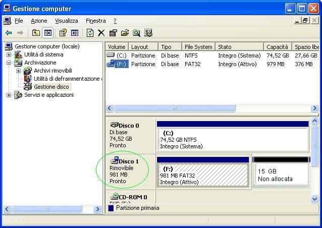 How to delete partitions on a USB stick