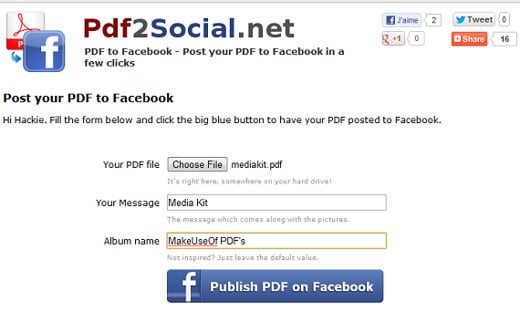 Publier des documents PDF sur Facebook