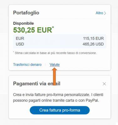 Cómo convertir una moneda en PayPal