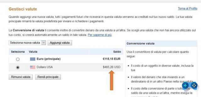 Como converter uma moeda no PayPal