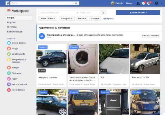 Como o Facebook Marketplace funciona para vender e comprar itens