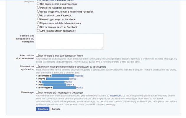 Eliminar, suspender y guardar cuentas de Facebook