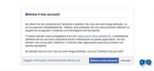 Eliminar, suspender y guardar cuentas de Facebook