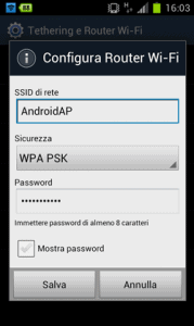 Use su teléfono inteligente Android como un enrutador Wi-Fi