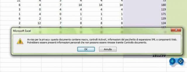 Excel: how to solve the message 