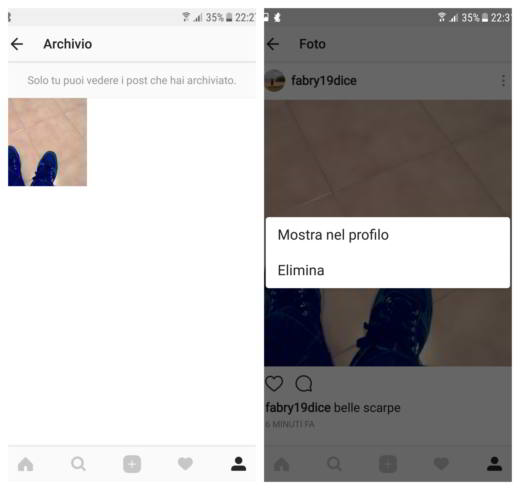 Comment archiver des photos Instagram