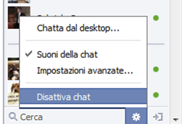 How to disable Facebook chat only for some users